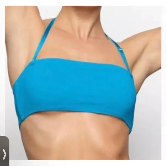 Skims Vibrant Blue Bandeau top NWT - Picture 3 of 3